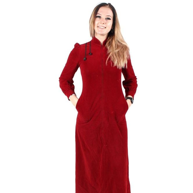 Hovedbilde Morgenkåpe/-kjole, rød