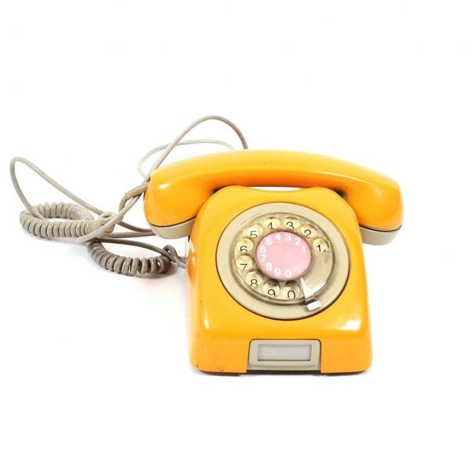 Hovedbilde Skivetelefon - gul